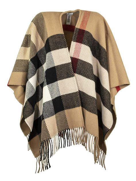 burberry wool cape coat|Burberry vintage check poncho.